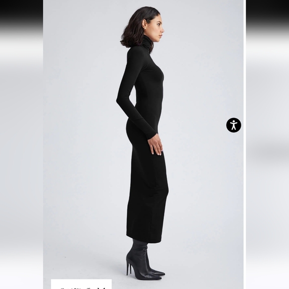 New PRWMN Turtle Neck Maxi Dress Black size S NWT MSRP $395 - Picture 8 of 8